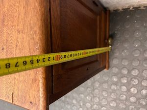 Compact Wooden Cabinet with Drawer — Fair Condition with Visible Wear – height measurement