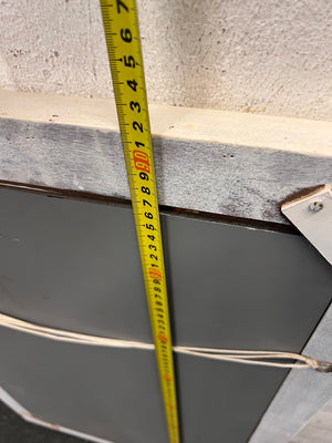 Classic White Framed Rectangular Wall Mirror — Fair Used Condition – height measurement