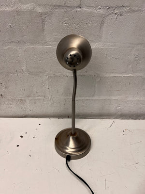 Adjustable Grey Metallic Table Lamp — Minor Rust Build Up – back view