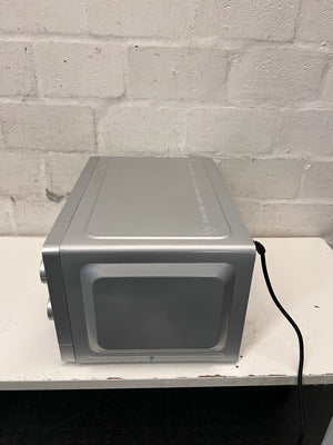 Defy Silver Countertop Microwave with Manual Control Dials — Good Working Order – condition detail