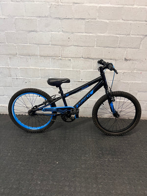 20 Inch Avalanche Mountain Bike in Black and Blue — Good Condition with Fair Wear – side view