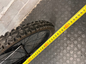 20 Inch Avalanche Mountain Bike in Black and Blue — Good Condition with Fair Wear – width measurement