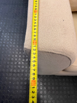 Coricraft Jessie 1 Seater Couch in Light Sand — Good Condition – depth measurement