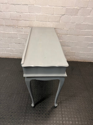 Vintage-Style Grey Dressing Table with Cabriole Legs – top view