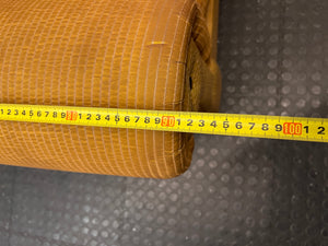 Textured Brown Fabric Armchair with Rolled Arms — Good Working Order – depth measurement