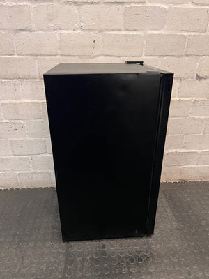 SnoMaster Glass Door Bar Fridge with Black Frame — Interior Light Non-Functional; Minor Scratches and Dents – top view