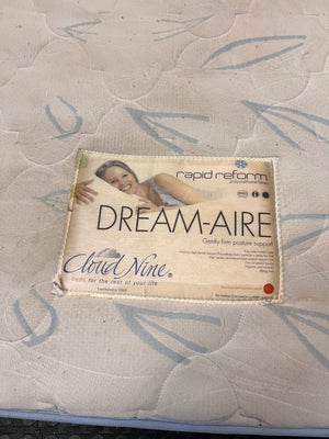 Cloud Nine Dream-Aire Double Mattress – back view