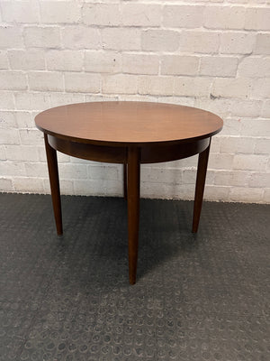 Round Extendable Wooden Dining Table – back view