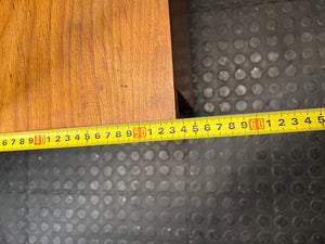 Mid-Century Style Wooden Glass Display Cabinet – depth measurement