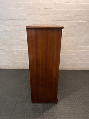 Classic Wooden Double Door Storage Cabinet with Drawers – top view