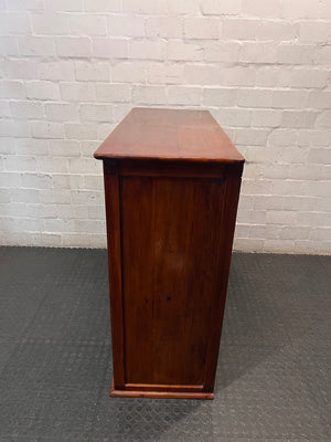 Wooden Display Cabinet with Glass Sliding Doors – condition detail