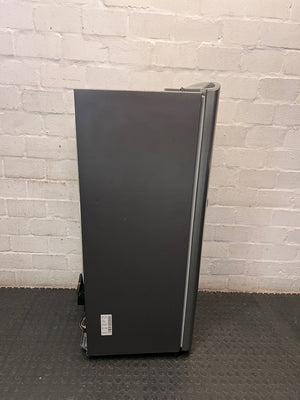 Samsung Silver Single Door Fridge — Working Well with Dents on Door – top view