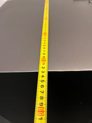 Samsung Silver Single Door Fridge — Working Well with Dents on Door – width measurement