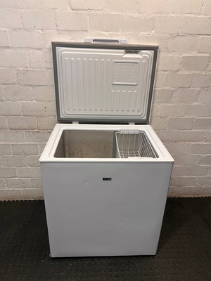 KIC 207-Litre White Chest Freezer — Working Well and Clean – side view