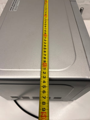 Silver Russell Hobbs Mirror Microwave — Working Well with Slight Surface Rust – width measurement