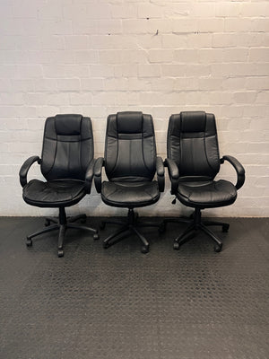 Black High-Back Executive Office Chair — Good Working Order – condition detail