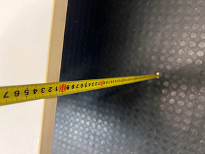 Large White Square Cluster Office Desk — Surface Scratches and Minor Damage – height measurement