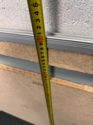 Large Aluminium Framed Whiteboard – height measurement