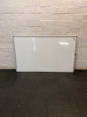 Large Wall-Mounted Magnetic Whiteboard with Aluminium Frame – back view