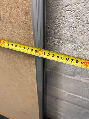 Large Aluminium Frame Wall-Mounted Whiteboard — Good Working Order – width measurement