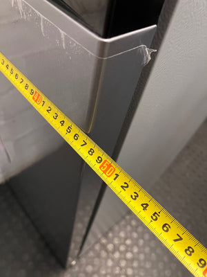 Silver Midea Fridge with Top Freezer — Good Working Order – depth measurement