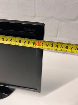 Samsung Glossy Black Computer Monitor — Working Monitor Missing Power Adapter – width measurement