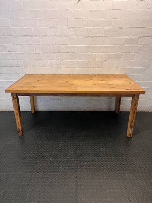 Classic Rectangular Wooden Dining Table (1.8m) — Good Condition – back view