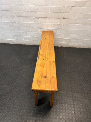 Classic Large Wooden Bench — Good Working Order – top view