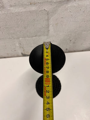 Twisted Stem Black Metal Candle Holder – width measurement