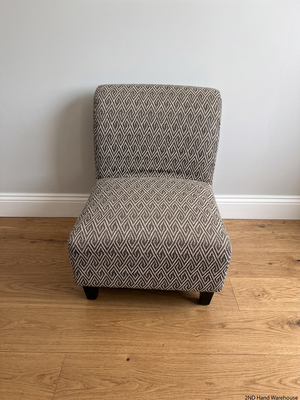 Coricraft Patterned Geometric Occasional Chair — Minor Squeak in One Chair – styled product image