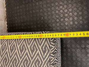 Coricraft Patterned Geometric Occasional Chair — Minor Squeak in One Chair – width measurement