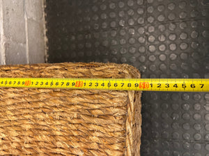 High-Back Woven Natural Fibre Dining Chair – width measurement