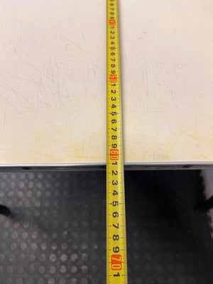 Vintage Formica Dining Table with Metal Legs — Well Used Formica Table – depth measurement