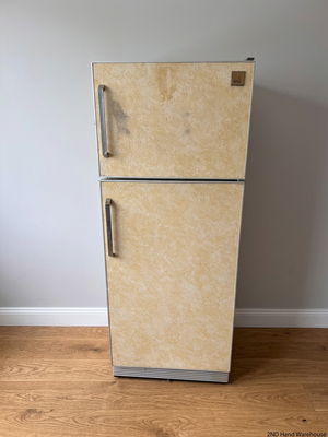 Imperial Retro Beige Mottled Fridge Freezer — Working with Loud Compressor Noise – styled product image