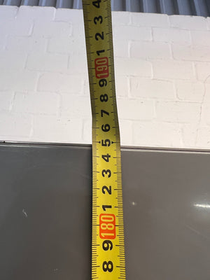 Red Hisense Glass Front Fridge-Freezer — Working Well with Cracked Freezer Drawer – height measurement