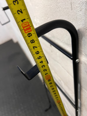 Matte Black Over-the-Door 4-Bar Towel Rail – height measurement