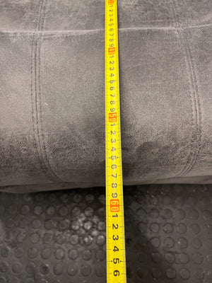 Yaz Grey Upholstered Recliner Armchair — Used; Fair Condition – depth measurement