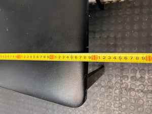 Modern Black Slatted Back Dining Chair – width measurement