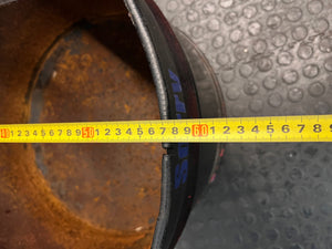 Upcycled Metal Oil Drum Chair – width measurement