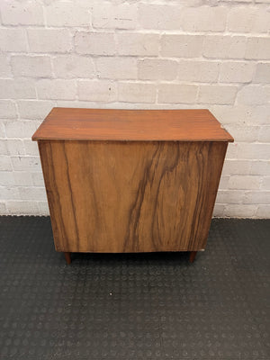 Mid-Century Style Wooden Chest of Drawers — Well Used Condition – back view
