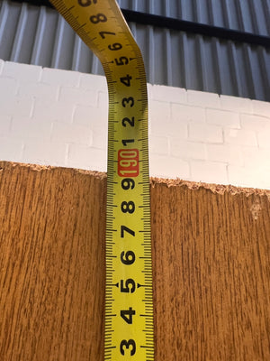 Mid-Century Style Wooden Wardrobe with Top Storage — Fair Used Condition – height measurement