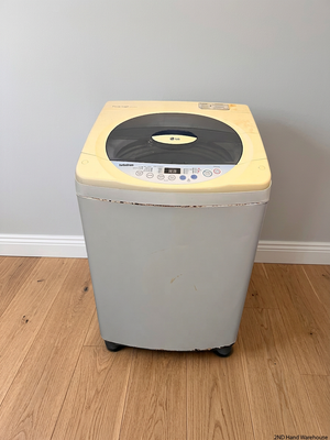 LG TurboDrum Top Loader Washing Machine — Working with Visible Rust and Discolouration – styled product image
