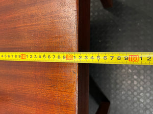Vintage Wooden Office Desk with SAS-SAR Engraving — Well Used Condition – width measurement