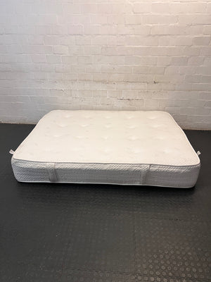 Forty Winks Sleepsaver Queen Mattress — Fair Condition with Visible Wear – back view