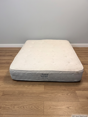 Forty Winks Sleepsaver Queen Mattress — Fair Condition with Visible Wear – styled product image