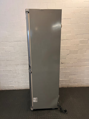 LG Silver Upright Fridge-Freezer — Non-Functional Internal Light and Door Dents – back view