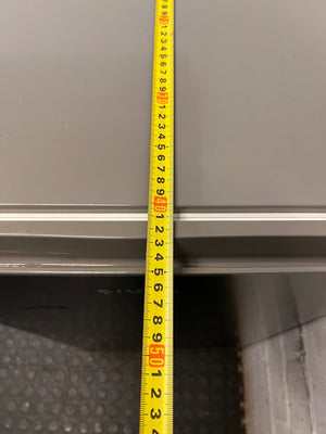 Dixon Silver Bar Fridge — Working Well; Missing Lower Door Shelf – depth measurement