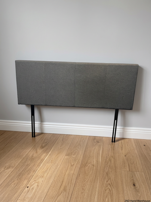 Decofurn Grey Upholstered Queen Headboard — Good Working Order – styled product image
