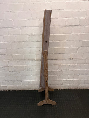 Standing Grey Wash Timber Full Length Mirror — Good Working Order – condition detail
