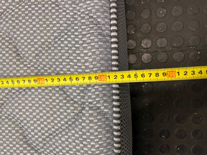 Grey Textured Double Mattress — Stained Surface with Hole in Fabric – depth measurement